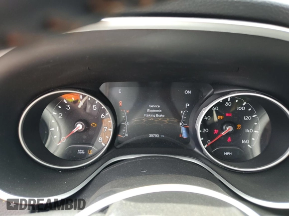 2021 Jeep Compass Latitude with VIN 3C4NJDBB8MT555442, listed as a Copart auction lot 56505235 with 39,793 mi miles and Salvage title. Bid and sale history available at DreamBid. Image 9.
