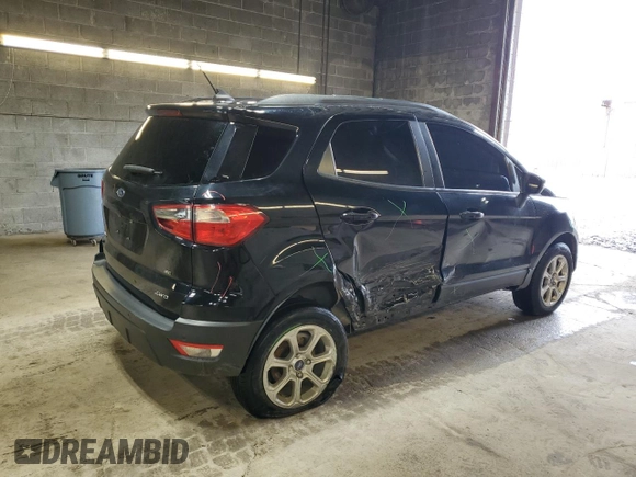2020 Ford EcoSport SE with VIN MAJ6S3GL8LC335537, listed as a Copart auction lot 53673165 with 55,313 mi miles and Salvage Title. Bid and sale history available at DreamBid. Image 3.