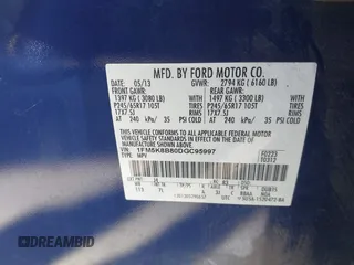 2013 Ford Explorer with VIN 1FM5K8B80DGC95997, listed as a IAAI auction lot 41645636 with 141,801 mi miles and . Bid and sale history available at carsss.com. Image 9.