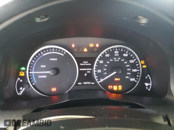 2013 Lexus ES 300h Hybrid with VIN JTHBW1GG1D2035591, listed as a Copart auction lot 47345825 with 159,737 mi miles and Salvage Title. Bid and sale history available at carsss.com. Image 9.