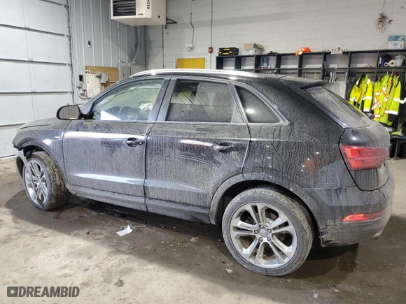 2018 Audi Q3 Premium with VIN WA1ECCFS7JR015688, listed as a Copart auction lot 87148354 with 89995 miles and Salvage Title. Bid and sale history available at carsss.com. Image 2.