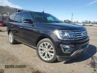 2019 Ford Expedition Limited with VIN 1FMJU2AT5KEA80135, listed as a Copart auction lot 49784355 with 34,153 mi miles and Salvage title. Bid and sale history available at DreamBid. Image 4.