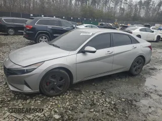 2021 Hyundai Elantra SEL with VIN 5NPLS4AG3MH004840, listed as a Copart auction lot 43558485 with 36,534 mi miles and Salvage Title. Bid and sale history available at carsss.com. Image 1.