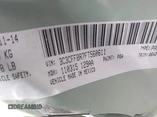 2015 FIAT 500 Sport с VIN 3C3CFFBR7FT560611, выставлен на аукционе IAAI как лот 42471214 с пробегом 80 625 миль миль и . История ставок и продаж доступна на DreamBid. Изображение 9.