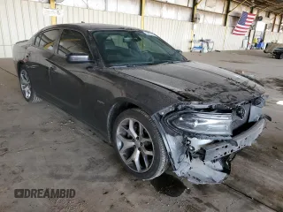 2015 Dodge Charger RT with VIN 2C3CDXCT4FH738795, listed as a Copart auction lot 53679865 with 186,380 mi miles and Salvage Title. Bid and sale history available at DreamBid. Image 4.