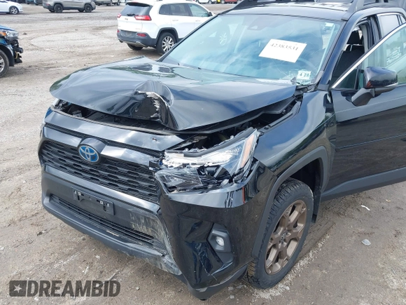 2023 Toyota RAV4 Hybrid XLE with VIN 2T3UWRFV7PW163872, listed as a IAAI auction lot 42383531 with 46,482 mi miles and . Bid and sale history available at DreamBid. Image 6.