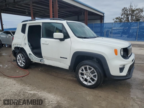 2020 Jeep Renegade Latitude with VIN ZACNJBBB7LPL44224, listed as a Copart auction lot 78076953 with 32,153 mi miles and Salvage title. Bid and sale history available at DreamBid. Image 4.