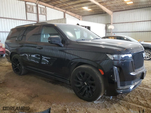 2022 Cadillac Escalade Sport Platinum with VIN 1GYS4GKL1NR293692, listed as a Copart auction lot 55805754 with 16,486 mi miles and Salvage Title. Bid and sale history available at carsss.com. Image 4.