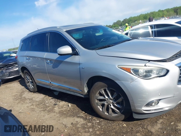 2015 Infiniti QX60 with VIN 5N1AL0MN5FC500398, listed as a IAAI auction lot 41979650 with 265,446 mi miles and . Bid and sale history available at DreamBid. Image 13.