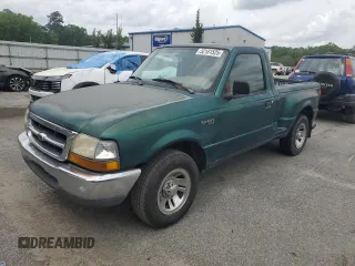 1999 Ford Ranger XL with VIN 1FTYR10C4XTA40745, listed as a Copart auction lot 52181525 with 185,096 mi miles and Salvage Title. Bid and sale history available at carsss.com. Image 1.