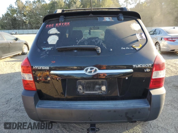 2008 Hyundai Tucson SE with VIN KM8JN12D08U893928, listed as a Copart auction lot 75516894 with 160,044 mi miles and Clean Title. Bid and sale history available at carsss.com. Image 6.