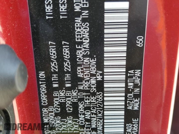 2019 Lexus NX 300 с VIN JTJYARBZ1K2127683, выставлен на аукционе Copart как лот 52945355 с пробегом 114 825 миль миль и На запчасти • Non repairable. История ставок и продаж доступна на DreamBid. Изображение 12.