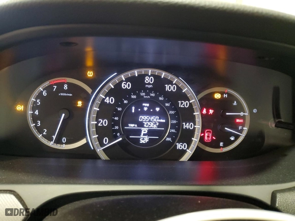 2015 Honda Accord Sedan LX with VIN 1HGCR2F36FA170805, listed as a Copart auction lot 52874015 with 95,450 mi miles and Salvage Title. Bid and sale history available at carsss.com. Image 9.