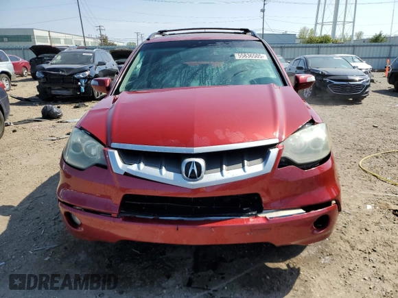 2007 Acura RDX Technology with VIN 5J8TB18507A014855, listed as a Copart auction lot 55836505 with 225,058 mi miles and Salvage title. Bid and sale history available at DreamBid. Image 5.