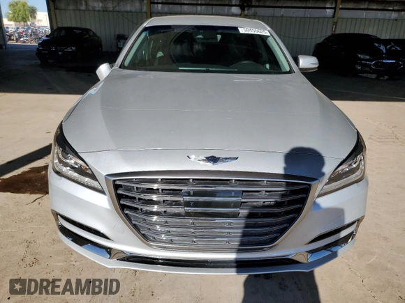 2018 Genesis G80 3.8L z VIN KMHGN4JE4JU215890, wystawiony jako Copart lot #50455605 z przebiegiem 57 043 mil mil oraz Szkody całkowita. Historia ofert i sprzedaży dostępna na DreamBid. Obrazek 5.