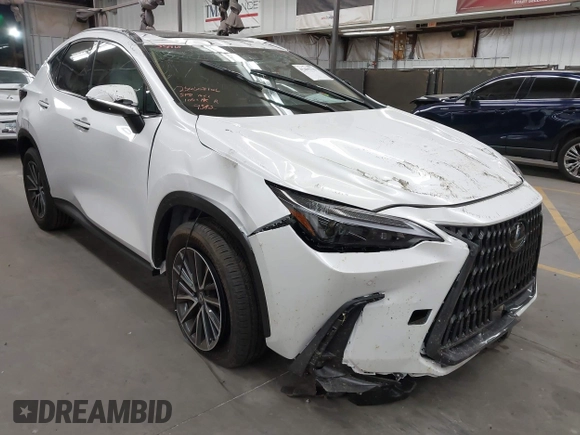 2025 Lexus NX 350 Premium z VIN 2T2GGCEZ2SC079582, wystawiony jako IAAI lot #42495719 z przebiegiem 1 227 mil mil oraz . Historia ofert i sprzedaży dostępna na DreamBid. Obrazek 1.