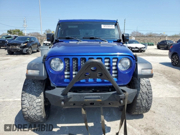 2019 Jeep Wrangler Unlimited Sport S with VIN 1C4HJXDN7KW532960, listed as a Copart auction lot 50556645 with 103,172 mi miles and Salvage title. Bid and sale history available at DreamBid. Image 5.