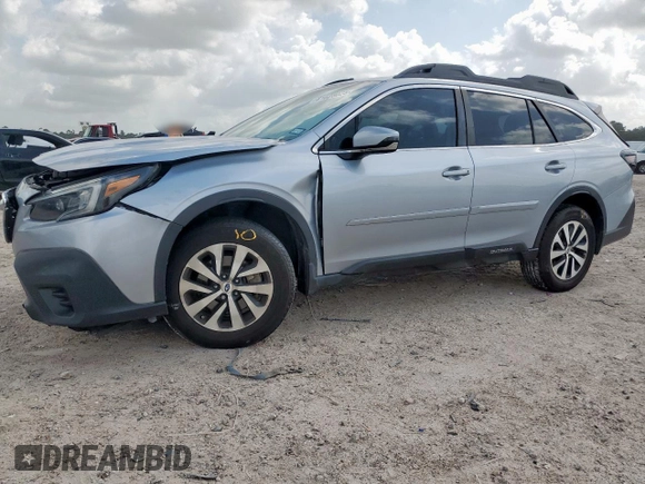 2021 Subaru Outback Premium with VIN 4S4BTADC8M3184923, listed as a Copart auction lot 61628025 with 76,408 mi miles and Salvage title. Bid and sale history available at DreamBid. Image 1.