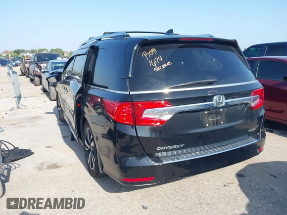 2019 Honda Odyssey Elite with VIN 5FNRL6H92KB089949, listed as a IAAI auction lot 42217646 with 61,193 mi miles and . Bid and sale history available at DreamBid. Image 3.