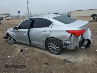 2016 Infiniti Q50 Premium with VIN JN1CV7AR8GM253769, listed as a Copart auction lot 45997325 with 57,800 mi miles and Salvage Title. Bid and sale history available at DreamBid. Image 2.