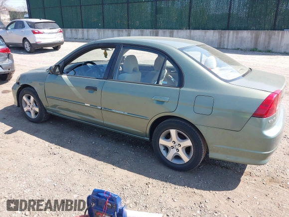 2004 Honda Civic LX with VIN 2HGES16574H501026, listed as a IAAI auction lot 42098740 with 144,915 mi miles. Bid and sale history available at carsss.com. Image 3.