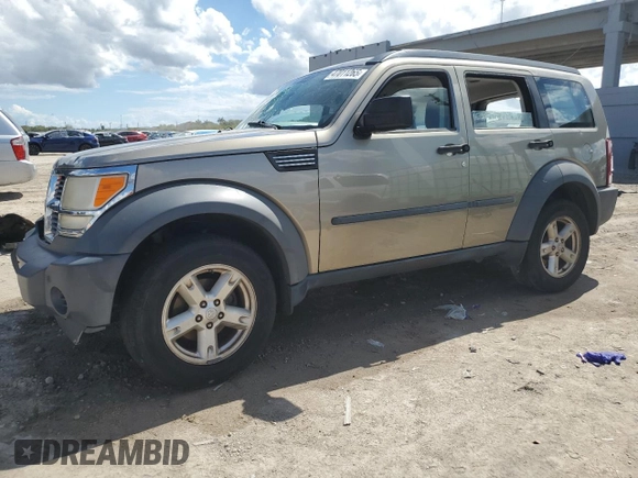 2007 Dodge Nitro SXT with VIN 1D8GU28K27W720123, listed as a Copart auction lot 47011265 with 147,312 mi miles and Salvage Title. Bid and sale history available at carsss.com. Image 1.