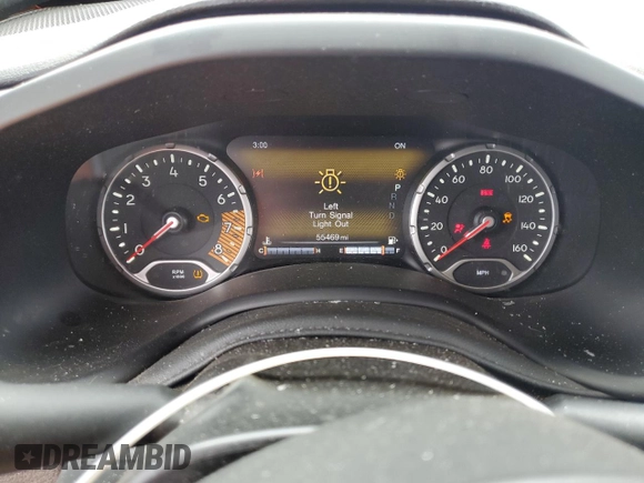 2021 Jeep Renegade Trailhawk with VIN ZACNJDC16MPN28380, listed as a Copart auction lot 55670925 with 55,469 mi miles and Salvage title. Bid and sale history available at DreamBid. Image 9.