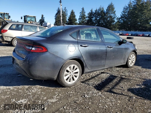 2014 Dodge Dart Aero with VIN 1C3CDFDH8ED668752, listed as a Copart auction lot 44086945 with 110,541 mi miles and Salvage Title. Bid and sale history available at carsss.com. Image 3.