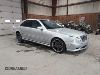 2002 Mercedes-Benz S 5.0L with VIN WDBNG75J22A283234, listed as a IAAI auction lot 42191291 with Not Provided miles. Bid and sale history available at carsss.com. Image 1.