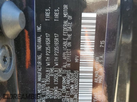2022 Toyota Sienna XLE с VIN 5TDJRKECXNS095020, выставлен на аукционе Copart как лот 58532445 с пробегом 33 154 миль миль и Списание • Salvage title. История ставок и продаж доступна на DreamBid. Изображение 13.