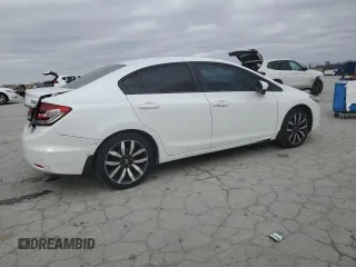 2015 Honda Civic EX-L with VIN 19XFB2F90FE003552, listed as a Copart auction lot 48020205 with 129,021 mi miles and Salvage Title. Bid and sale history available at DreamBid. Image 3.