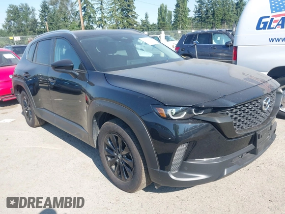 2025 Mazda CX-50 S Preferred with VIN 7MMVABBM9SN301063, listed as a IAAI auction lot 42801040 with 23,696 mi miles and . Bid and sale history available at DreamBid. Image 1.