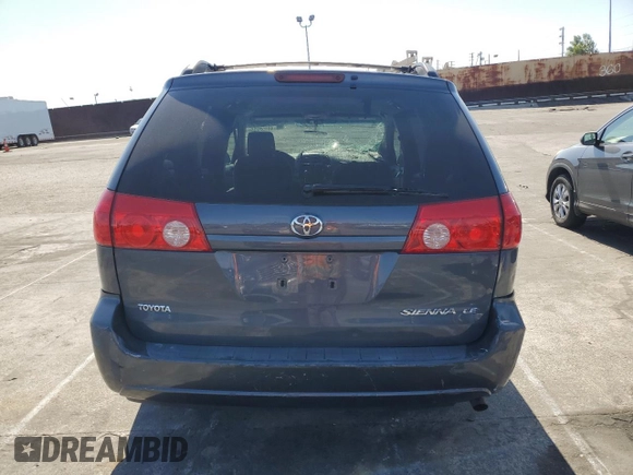 2008 Toyota Sienna CE with VIN 5TDZK23C68S199597, listed as a Copart auction lot 46152035 with Not Provided miles and Salvage Title. Bid and sale history available at DreamBid. Image 6.