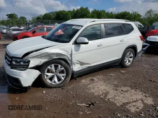 2018 Volkswagen Atlas SE with VIN 1V2LR2CA8JC533585, listed as a Copart auction lot 56899295 with 86,385 mi miles and Salvage title. Bid and sale history available at DreamBid. Image 1.