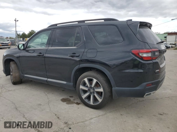 2023 Honda Pilot Elite with VIN 5FNYG1H84PB042259, listed as a Copart auction lot 75609714 with 71,025 mi miles and Salvage Title. Bid and sale history available at carsss.com. Image 2.