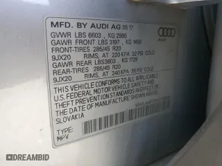 2017 Audi Q7 Premium Plus with VIN WA1LAAF73HD056615, listed as a Copart auction lot 50899715 with 157,742 mi miles and Clean Title. Bid and sale history available at carsss.com. Image 13.