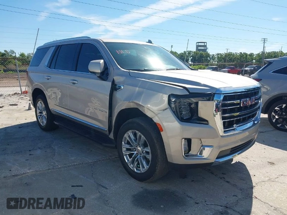 2021 GMC Yukon SLT with VIN 1GKS1BKD3MR168352, listed as a IAAI auction lot 41832252 with 95,750 mi miles. Bid and sale history available at carsss.com. Image 1.