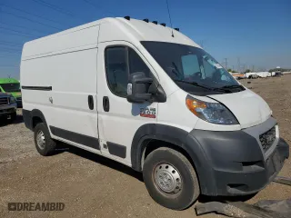 2019 Ram ProMaster Cargo Van with VIN 3C6TRVBG3KE529003, listed as a Copart auction lot 75574054 with 204,641 mi miles and Salvage Title. Bid and sale history available at carsss.com. Image 4.