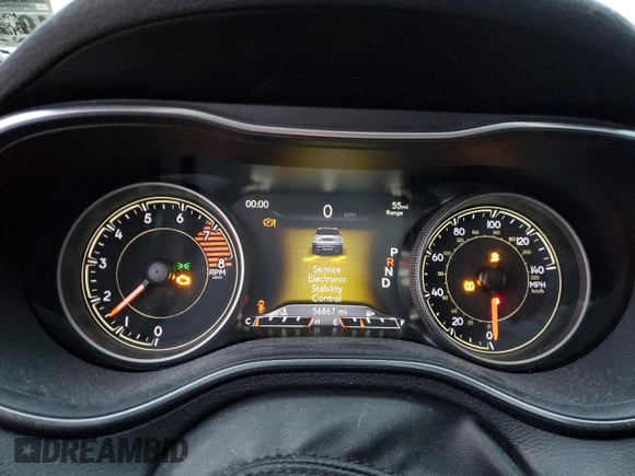 2019 Jeep Cherokee Limited with VIN 1C4PJMDX6KD481118, listed as a Copart auction lot 87417844 with 56,867 mi miles and Salvage Title. Bid and sale history available at DreamBid. Image 9.