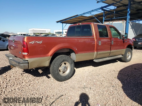 2001 Ford Super Duty F-250 XL with VIN 1FTNW21S81EA34207, listed as a Copart auction lot 77451904 with 207,829 mi miles and Salvage Title. Bid and sale history available at carsss.com. Image 3.