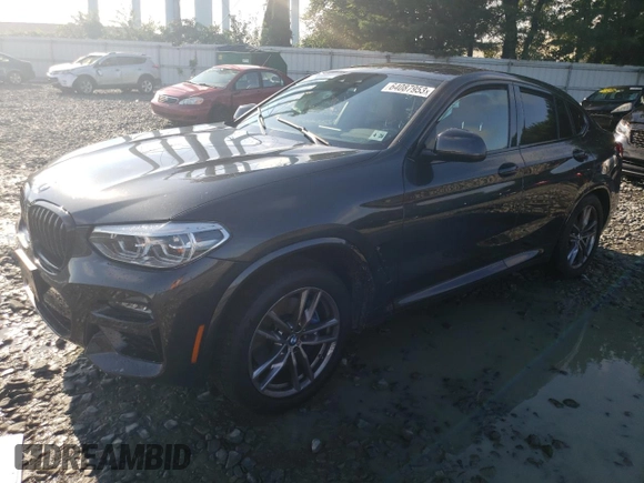 2021 BMW X4 M40i with VIN 5UX2V5C08M9G87220, listed as a Copart auction lot 64087953 with 0 mi miles. Bid and sale history available at carsss.com. Image 1.