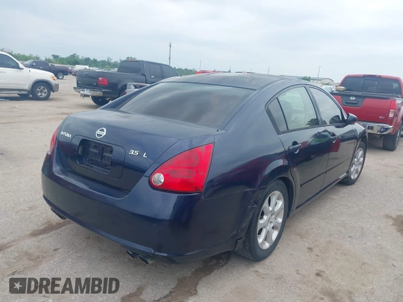 2007 Nissan Maxima SL with VIN 1N4BA41EX7C862857, listed as a IAAI auction lot 42036719 with 186,047 mi miles and . Bid and sale history available at DreamBid. Image 4.