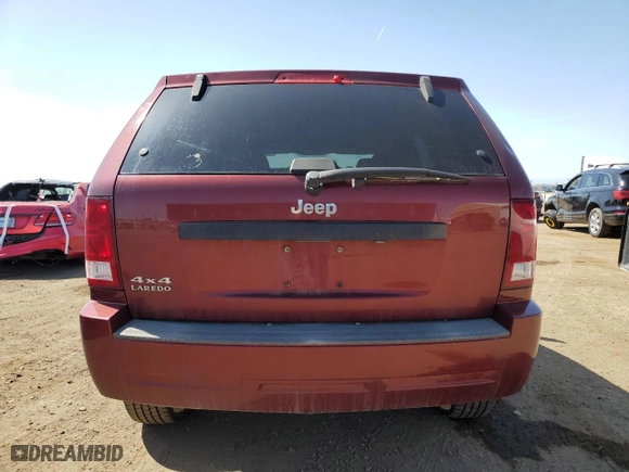 2008 Jeep Grand Cherokee Laredo with VIN 1J8GR48K68C171713, listed as a Copart auction lot 52890155 with 166,245 mi miles and Non Repairable. Bid and sale history available at carsss.com. Image 6.