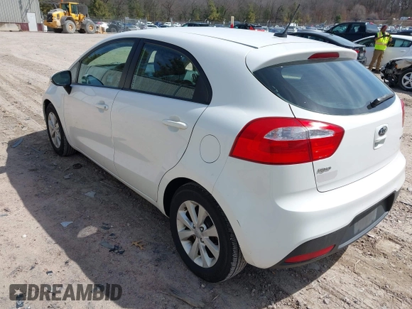 2012 Kia Rio EX with VIN KNADN5A37C6031494, listed as a IAAI auction lot 42052186 with 141,765 mi miles. Bid and sale history available at carsss.com. Image 3.