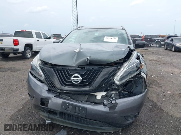 2018 Nissan Murano S with VIN 5N1AZ2MG8JN160124, listed as a IAAI auction lot 41921370 with 92,797 mi miles and . Bid and sale history available at DreamBid. Image 12.