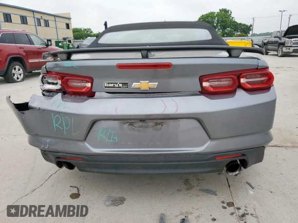 2020 Chevrolet Camaro 1LT with VIN 1G1FB3DSXL0111167, listed as a Copart auction lot 57123915 with 100,491 mi miles and Salvage title. Bid and sale history available at DreamBid. Image 6.
