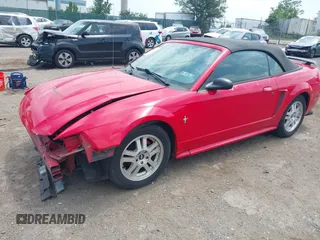2003 Ford Mustang Deluxe z VIN 1FAFP44433F452977, wystawiony jako IAAI lot #42598309 z przebiegiem 99 596 mil mil oraz . Historia ofert i sprzedaży dostępna na DreamBid. Obrazek 2.