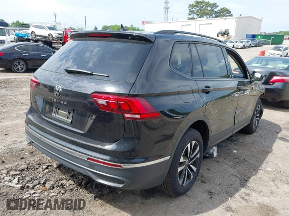 2023 Volkswagen Tiguan S with VIN 3VVRB7AX6PM108735, listed as a IAAI auction lot 42108217 with 13,279 mi miles and . Bid and sale history available at DreamBid. Image 4.