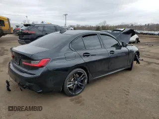 2020 BMW 3 Series M340i xDrive with VIN WBA5U9C01LFH09435, listed as a Copart auction lot 47883435 with Not Provided miles and Salvage Title. Bid and sale history available at DreamBid. Image 3.