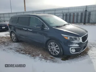 2015 Kia Sedona SX-L with VIN KNDME5C15F6056820, listed as a Copart auction lot 83827564 with 247,171 mi miles and Clean Title. Bid and sale history available at DreamBid. Image 4.